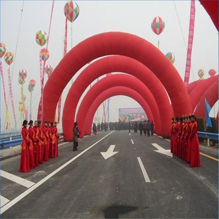 栾城开业纯红拱门